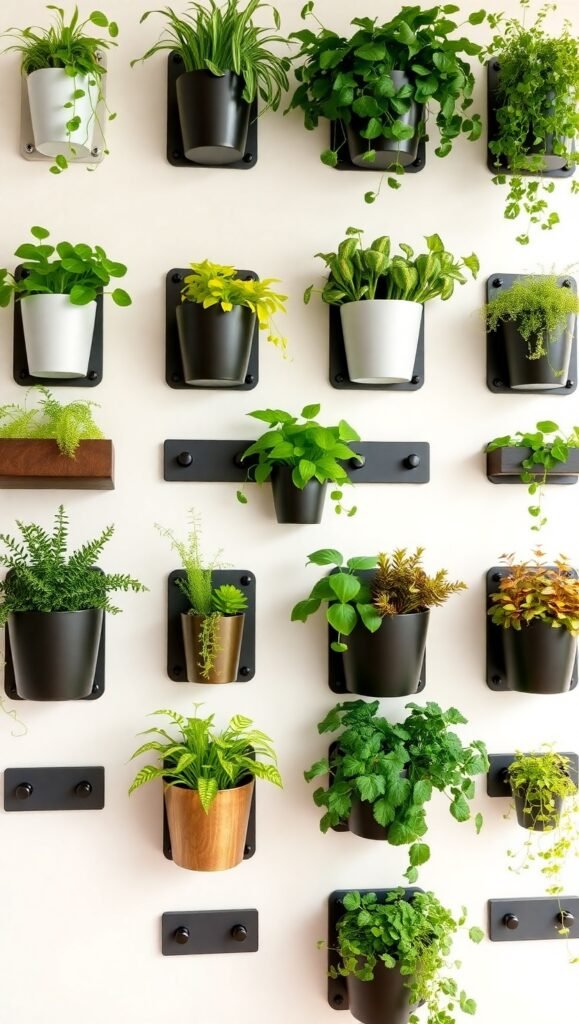 Flux Schnell Create a modern lush green wall with sleek wallmo 2